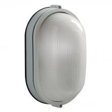 Galaxy Lighting L305113WH012A1 - LED Outdoor Cast Aluminum Marine Light - in White finish with Frosted Glass (Wall or Ceiling Mount)