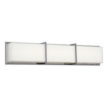 Galaxy Lighting L721683CH - LED Bath & Vanity Light - in Polished Chrome finish with White Glass (Dimmable, 3000K)