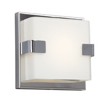 Galaxy Lighting L721771CH - LED Bath & Vanity Light - in Polished Chrome finish with White Glass (Dimmable, 3000K)