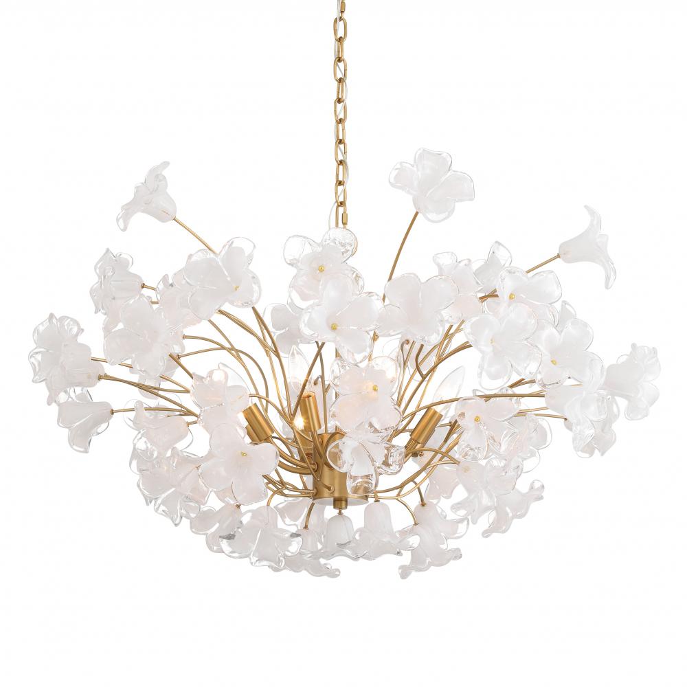 Bloome 36.5" 8-Light Chandelier