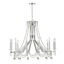 Hudson Valley 5236-PN - 12 LIGHT CHANDELIER