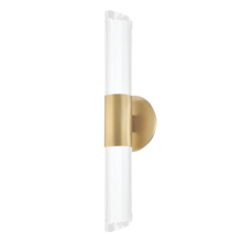 Hudson Valley 6052-AGB - 2 LIGHT WALL SCONCE