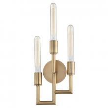 Hudson Valley 8310-AGB - 3 LIGHT WALL SCONCE