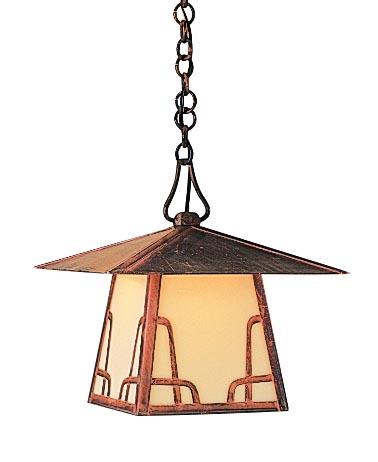 12" carmel pendant with bungalow overlay
