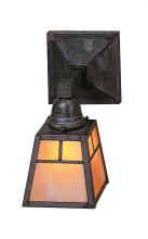 Arroyo Craftsman AS-1TGW-AB - a-line shade one light sconce with t-bar overlay