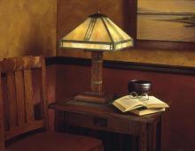 Arroyo Craftsman PTL-15GW-AB - 15" prairie table lamp