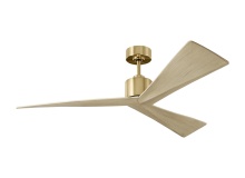 Visual Comfort & Co. Fan Collection 3ADR52BBSWWO - Adler 52 Ceiling Fan in Burnished Brass with Washed White Oak Blades