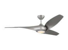 Visual Comfort & Co. Fan Collection 3TNSM60BSD - Topan Smart 60 LED Ceiling Fan in Brushed Steel with Silver Blades and Light Kit