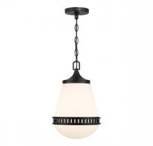 Lighting One US V6-L7-7950-1-89 - Endura 1-Light Pendant in Matte Black