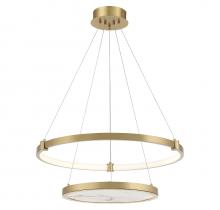 Lighting One US V6-L7-7120-50-322 - Mayer LED Chandelier in Warm Brass