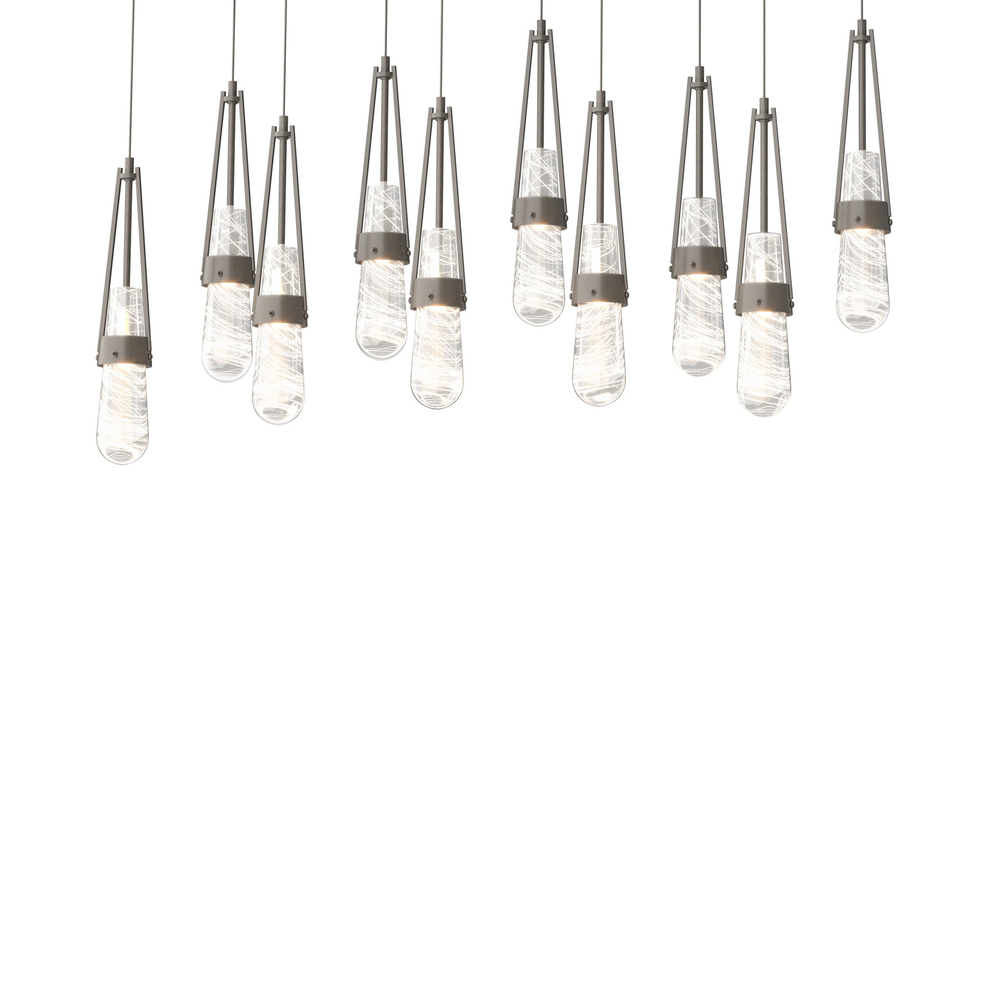 Link 10-Light Blown Glass Pendant