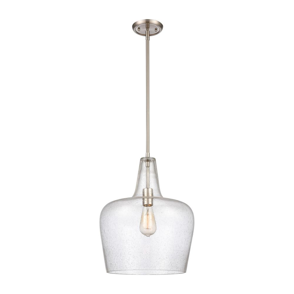 Puckette 1-Light Pendant Light Brushed Nickel