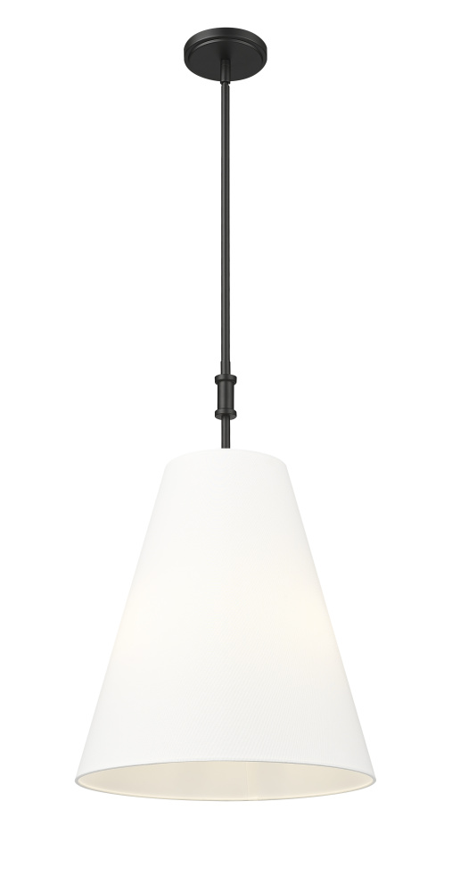 Adorra 16" Wide 3-Light Pendant - Matte Black