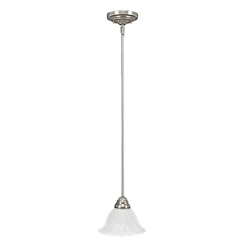 1-Light Mini-Pendant light Satin Nickel