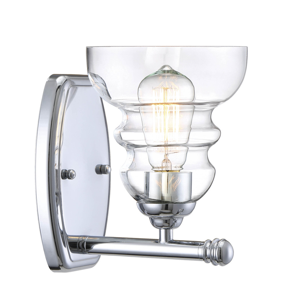 Brighton 1-Light Wall Sconce Chrome