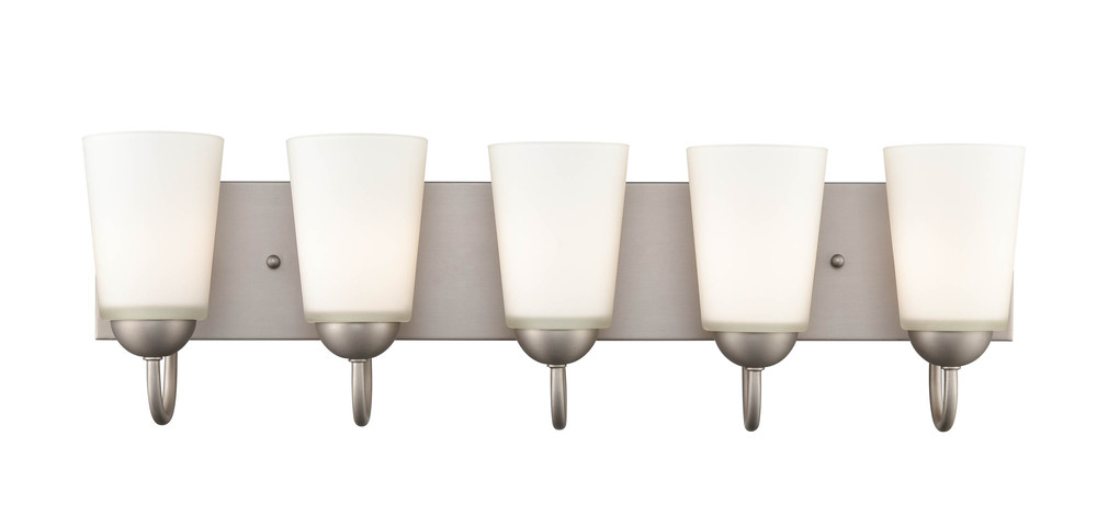 Ivey Lake 5-Light Vanity Satin Nickel