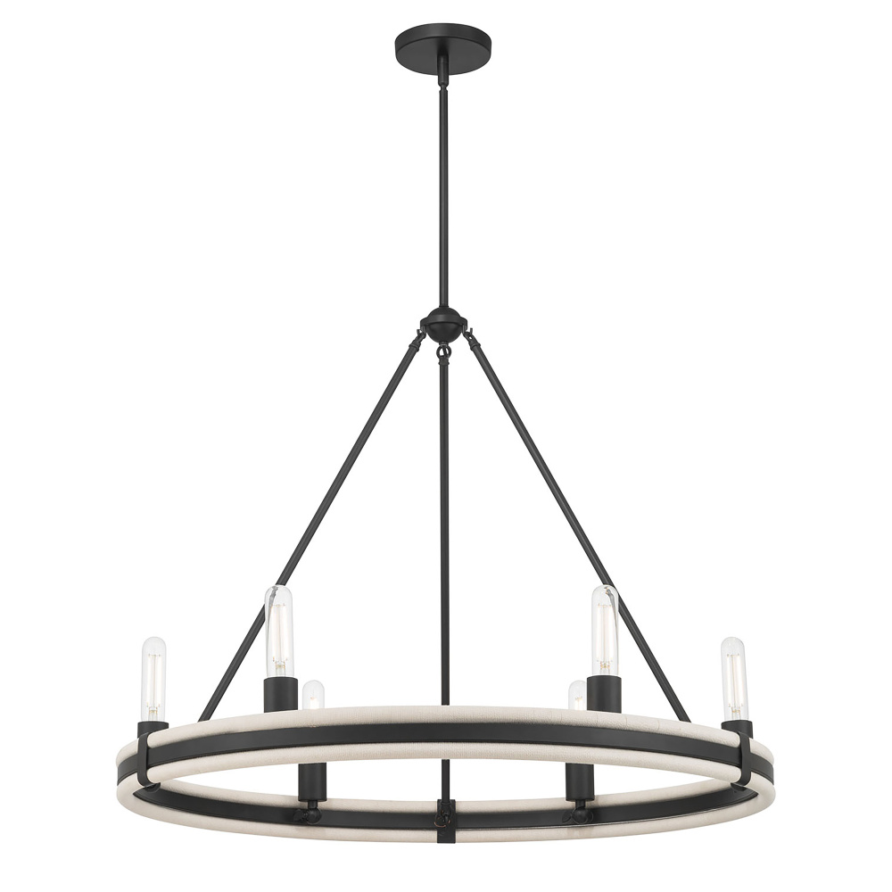 Rovessa 32" Wide 6-Light Chandelier