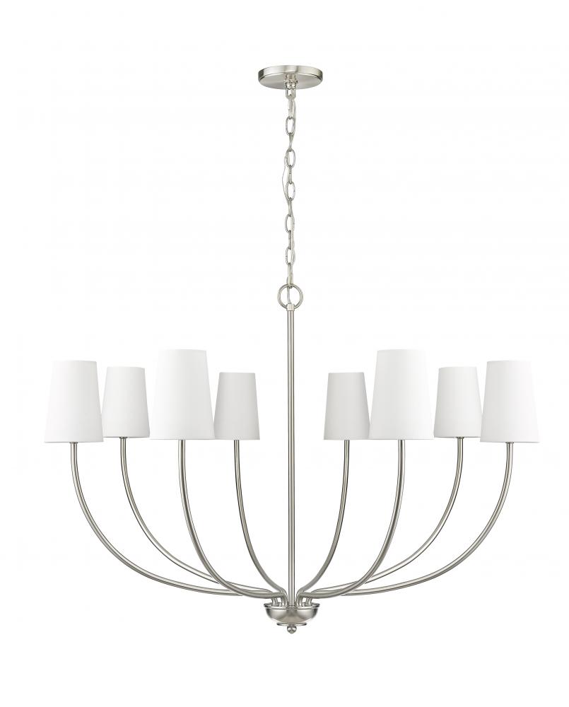 Kandor 8-Light Chandelier Ceiling Light Brushed Nickel