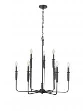 Millennium 29309-MB - Savanne 9-Light Chandelier Ceiling Light Matte Black