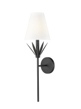 Millennium 19701-MB - Primrose 24" High 1-Light Wall Sconce - Matte Black