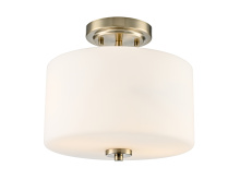Millennium 2710WG-MG - Verlana 22" 2-Light Semi-Flush Mount - Modern Gold