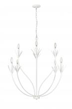 Millennium 12708-TWH - Primrose 8-Light Chandelier Ceiling Light Textured White