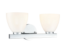 Millennium 49002-CH - Apria 15.75" Wide 2-Light Vanity - Polished Chrome