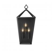 Millennium 2533-PBK - Arnold 3-Light Outdoor Wall Sconce Powder Coated Black