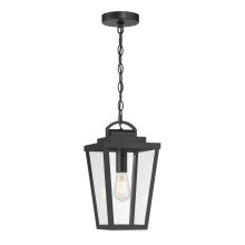 Millennium 68301-PBK - Brenwick  8" Wide 1-Light Outdoor Hanging Pendant
