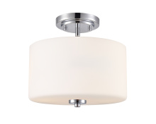 Millennium 2710WG-CH - Verlana 22" 2-Light Semi-Flush Mount - Chrome