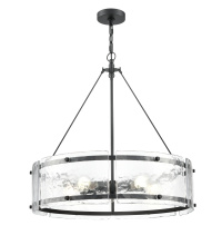 Millennium 47005-MB - Bennetti 24.75" Wide 5-Light Chandelier - Matte Black