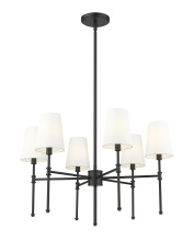 Millennium 16106-MB - Adorra 25.75" Wide 6-Light Chandelier - Matte Black