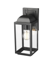 Millennium 194001-PBK - Beaufort 12.75" High 1-Light Outdoor Wall Sconce - Powder Coated Black