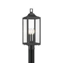 Millennium 402303-PBK - Halston 20.5" High 3-Light Outdoor Post Lantern
