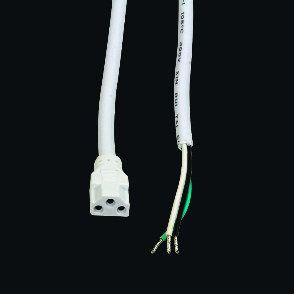 72" flexible lightbar to power hardwire connector