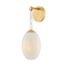 Mitzi by Hudson Valley Lighting H1124101-AGB - Yolanda Wall Sconce