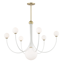 Mitzi by Hudson Valley Lighting H234807-AGB/WH - Coco Chandelier