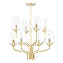 Mitzi by Hudson Valley Lighting H420808-AGB - Kayla Chandelier