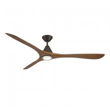 Modern Forms US - Fans Only FR-D2504-72L-BZ/DK - Carve 72 Downrod Ceiling Fan