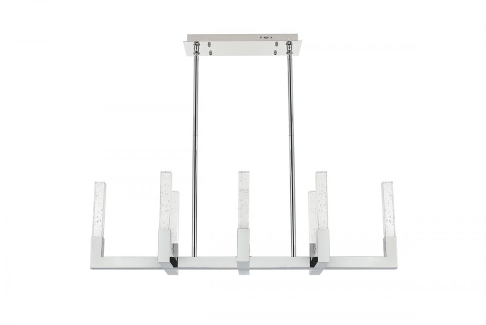 Noemi Pendant L42" W12" H12" L8 DIM 3CCT Chrome