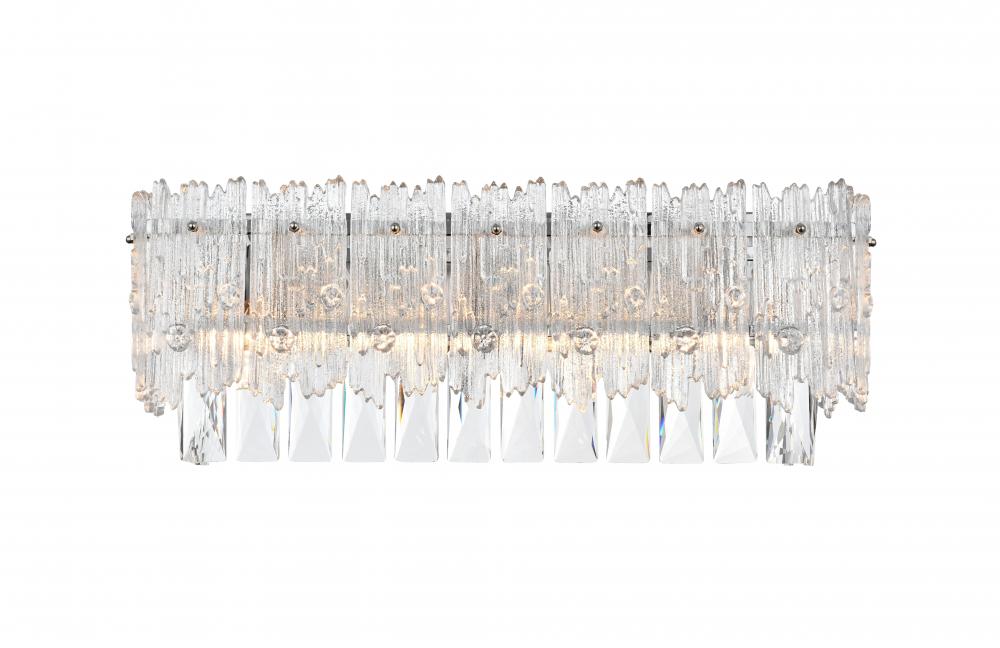 Emilia Wall Sconce L19"W6"H7" E12 L4 Chrome