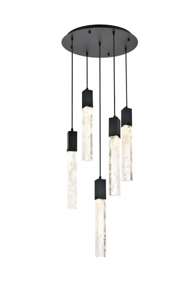 Aurora 20 inch Chandelier in Black