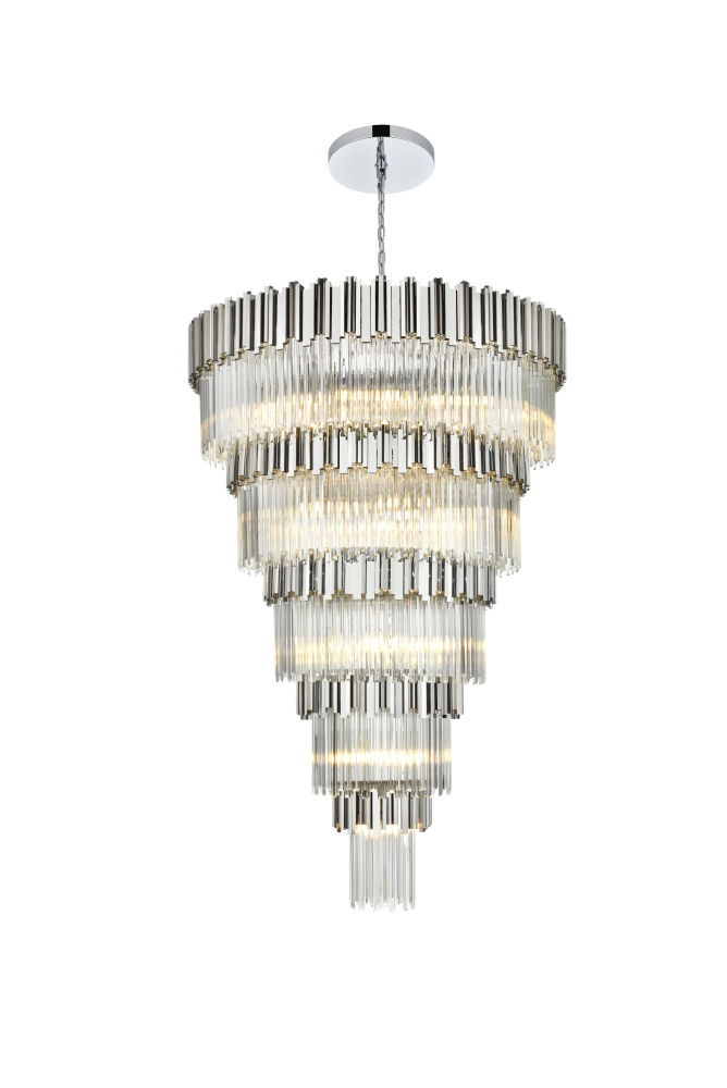 Pendant D48"H79"L45 Chrome