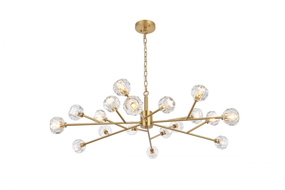 Graham 18 Light Pendant in Gold