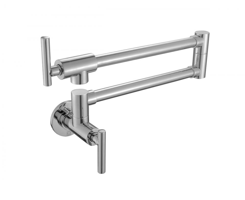 Gabriel Wall Mounted Pot Filler in Brushed Nickel