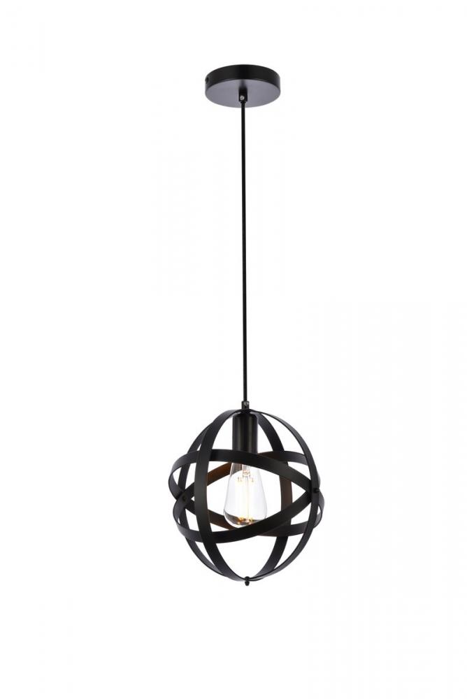 Celeste Pendant Lamp D9.8"H10.4" Black
