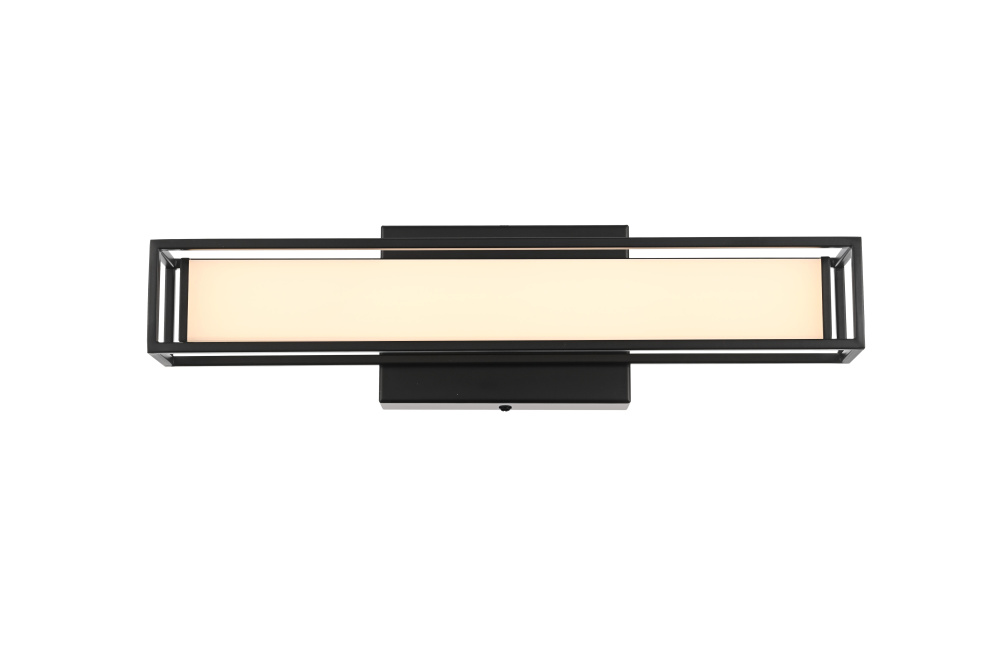 Wall Sconce L16" E4.5" H4.3" LED 8W 3CCT Black