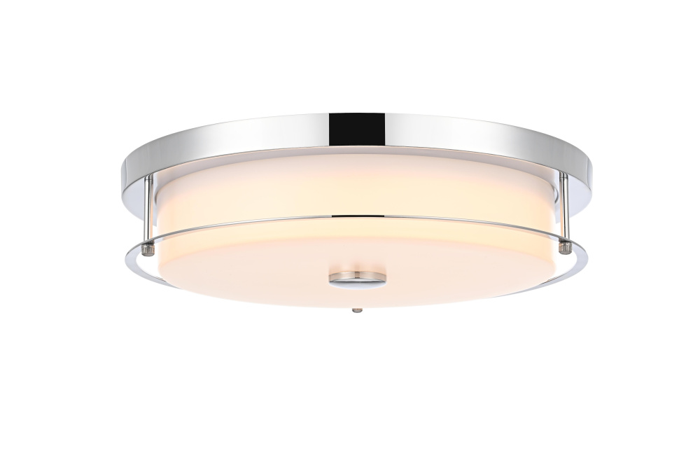 Flush Mount D16" H4" LED 24W 3CCT Chrome
