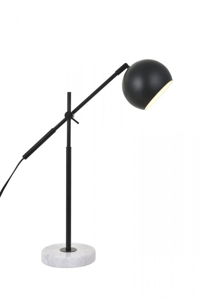 Aperture 1 light Black Table lamp