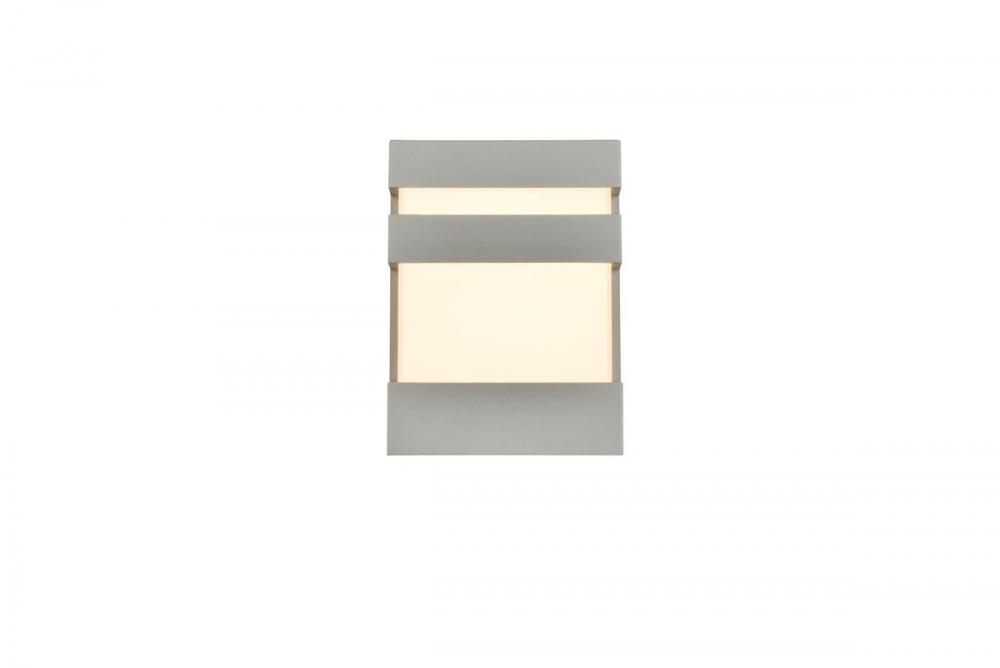 Raine Integrated LED wall sconce in silver